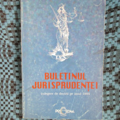 CURTEA SUPREMA DE JUSTITIE - BULETINUL JURISPRUDENTEI. CULEGERE DE DECIZII 1994