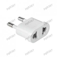 Adaptor priza USA, alb - 401574 foto