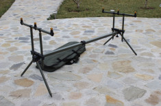 Rod Pod ( RodPod ) 3 Posturi + Geanta Transport New Carp Generation 3 Lansete foto