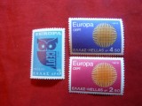 Serie Europa CEPT - Posta 1970 , 3 val . Grecia, Nestampilat