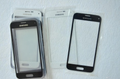 Sticla Ecran Geam Samsung S5 mini ALB, sau Negru + ADEZIV GRATIS foto