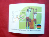 Bloc Jocurile Olimpice Barcelona 1992 - Voley - Madagascar, Nestampilat
