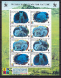 Kargastan 1999 fauna WWF MI 172-175 kleib. holograma MNH w27