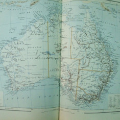 Australia 1888 harta color