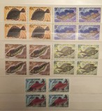 RUSIA URSS 1983 PESTI serie nestampilata 5 blocuri MNH, Natura, Nestampilat