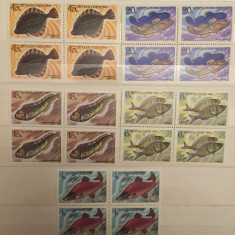 RUSIA URSS 1983 PESTI serie nestampilata 5 blocuri MNH