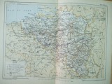 Belgia 1889 harta color
