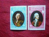 Serie Europa CEPT - Personalitati - Pictura - 1980 Guernsey , 2 val.