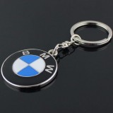 Breloc auto argintiu metal pentru bmw + ambalaj cadou