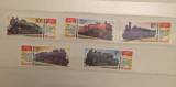 RUSIA URSS 1986 serie nestampilata LOCOMOTIVE MNH