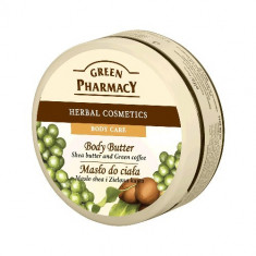 Unt de Corp cu Unt de Shea si Cafea Verde 200ml Green Pharmacy foto