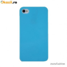Husa iPhone 4 4s albastra foto