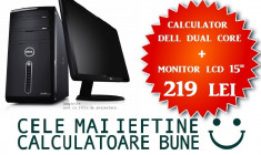 Calculator Dell Intel Dual Core + Monitor LCD 15&amp;quot;la OFERTA! foto