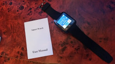 Ceas Smart watch, nou, negru, impecabil foto