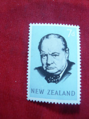 Serie - Personalitati -Churchill 1965 Noua Zeelanda , 1 val. foto