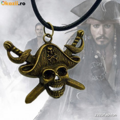 Pandantiv Medalion Piratii Din Caraibe / Pirate Of The Caribbean foto