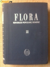 Flora Republicii Populare Romane III carte stiinta biologie ilustrata desene foto