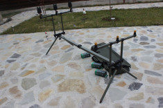 Rod Pod Full Echipat Pentru 3 lansete 3 Avertizori Gen Jrc 3 Swingeri foto