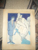 Acuarela - Satira - de Ary Murnu , nesemnata , 24 x 33,5 cm din colectia Steurer, Istorice, Tempera, Altul