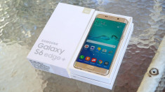 SAMSUNG GALAXY S6 EDGE PLUS, 32GB GOLD, NEVERLOCKED, NOU FACTURA GARANTIE 2ANI foto