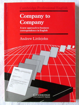 COMPANY TO COMPANY - A new approach to business correspondence in English, 1993 foto
