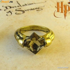 Inel Vintage Film Harry Potter - Horcruxes Resurrection Stone Deathly foto