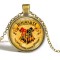 Pandantiv / Colier / Lantisor - HARRY POTTER - HOGWARTS Auriu