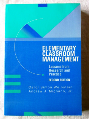 &amp;quot;ELEMENTARY CLASSROOM MANAGEMENT. Lessons from Research and Practice&amp;quot;, 1997 foto