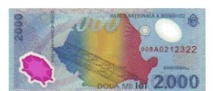 bnk bn Romania 2000 lei 1999 , polimer ,unc foto