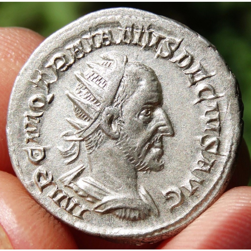 Denar Roman Moneda Romana Argint Antoninianus (2 Denari) Traianus ...