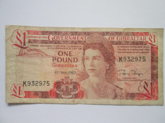 Gibraltar.1 pound.1983 foto