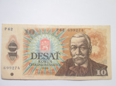 Cehoslovacia.10 korun.1986 foto