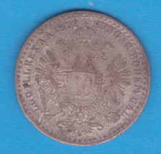 (1) MONEDA DIN ARGINT AUSTRIA - 10 KREUZER 1872, FRANZ JOSEF foto