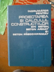 INDRUMATOR PENTRU PROIECTAREA SI CALCULUL CONSTRUCTIILOR DIN BETON foto