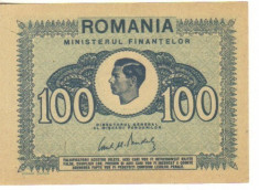 bnk bn Romania 100 lei 1945 unc foto