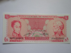 Venezuela.5 bolivares.1989.UNC foto