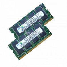 Memorie RAM Laptop 1Gb DDR 1 333Mhz PC2700 200 Pini SO-DIMM Notebook Kit - NOU! foto