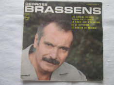 Georges Brassens - les Copains D&amp;#039;abord _ vinyl(7&amp;quot;)_Franta.1965 foto