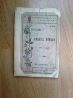 w4 Gabriel Kenyon - Angol Regeny (anul 1904, in limba maghiara) foto