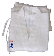 Budo Best Karate cu centura*Polycotton reiat*Alb*100 cm foto