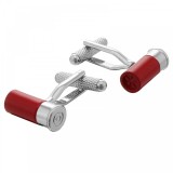 Butoni camasa fashion Bullet + cutie simpla cadou, Inox