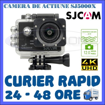 CAMERA DE ACTIUNE SPORT SJ5000X ELITE, ULTRA HD 4K, 12 MPX, ACCESORII DE FIXARE foto