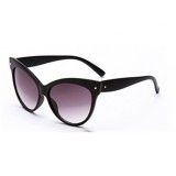 Ochelari dama soare CAT EYES RETRO DESIGN FASHION material plastic negri + toc