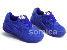 ADIDASI TIP NIKE AIR MAX COPII ALBASTRU,PANZA,MASURI NR.26-30, CU LEDURI foto