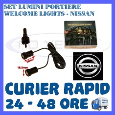 SET 2 x LUMINI LOGO LASER NISSAN GENERATIA 6 (12V, CAMION 24V) - LED CREE 7W