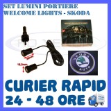 Cumpara ieftin SET 2 x LUMINI LOGO LASER SKODA GENERATIA 6 (12V, CAMION 24V) - LED CREE 7W, ZDM