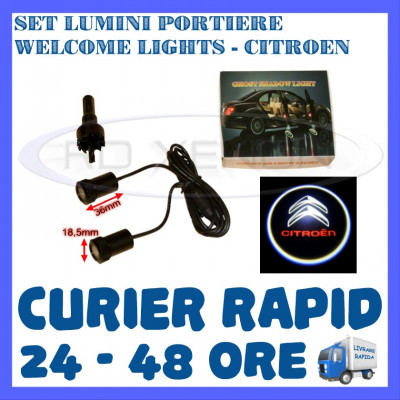 SET 2 x LUMINI LOGO LASER CITROEN GENERATIA 6 (12V, CAMION 24V) - LED CREE 7W foto