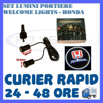 SET 2 x LUMINI LOGO LASER HONDA GENERATIA 6 (12V, CAMION 24V) - LED CREE 7W foto