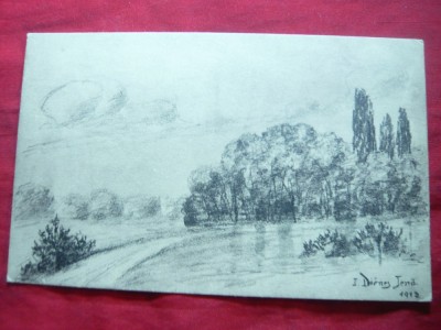 Ilustrata - Peisaj -Autor I.Dienes Jeno 1913 foto