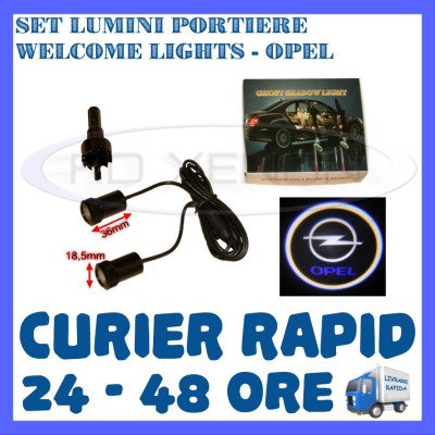 SET 2 x LUMINI LOGO LASER OPEL GENERATIA 6 (12V, CAMION 24V) - LED CREE 7W foto